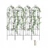 Set 4 suporturi pentru plante agatatoare, 51 x 220 cm, Otel, Diametru teava 10 mm [9]