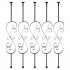 Set 5 stalpi balustrada, Vivatechnix 185 x 20 x 1118 mm, Negru mat, accesorii prindere [3]