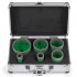 Set 6 carote diamantate pentru gresie, marmura, 20-68 mm, prindere M14, umed sau uscat, cutie depozitare [6]