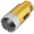 Set 6 carote diamantate si 1 disc taiere 125 mm pentru gresie, marmura, 20-68 mm, prindere M14, umed sau uscat, cutie depozitare [2]