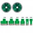 Set 6 carote diamantate si 2 discuri, pentru gresie, granit, marmura, Vevor M14, diametre 20/25/40/45/50/68 mm [3]