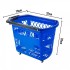 Set 6 cosuri de cumparaturi, Vivatechnix, capacitate 34 kg, Albastru, 4 roti pivotante, 46.5 x 28 x 33 cm [2]