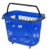 Set 6 cosuri de cumparaturi, Vivatechnix, capacitate 34 kg, Albastru, 4 roti pivotante, 46.5 x 28 x 33 cm [5]