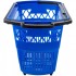 Set 6 cosuri de cumparaturi, Vivatechnix, capacitate 34 kg, Albastru, 4 roti pivotante, 46.5 x 28 x 33 cm [6]