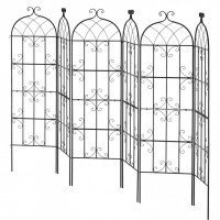 Set 6 suporturi pentru plante agatatoare, 51 x 180 cm, Otel, Diametru teava 10 mm Set 6 suporturi pentru plante agatatoare, 51 x 180 cm, Otel, Diametru teava 10 mm