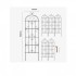 Set 6 suporturi pentru plante agatatoare, 51 x 180 cm, Otel, Diametru teava 10 mm [4]