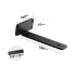 Set 6 suporturi pentru rafturi, Vivatechnix 160 x 100 x 45 mm, Otel, Negru, max 72.6 kg, Grosime 5 mm [8]