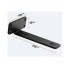 Set 6 suporturi pentru rafturi, Vivatechnix 210 x 100 x 45 mm, Otel, Negru, max 72.6 kg, Grosime 5 mm [8]