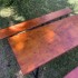 Set masa si 2 banci, Vivatechnix VMD-1053, 200x50x78 cm, cadru metal, blat lemn, pliabile [5]