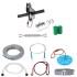 Set tiroliana lungime 36 m, capacitate max 226 kg, cablu, Ham, frana cu arc, scaun [2]
