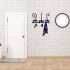 Suport chei cu 5 agatatori, Krodesign Three Cats KRO-1129, 60x30 cm, Negru [3]