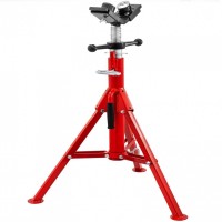 Suport cu role pentru tevi, Cap in V, Portabil, Pliabil, capacitate 1140 kg, Inaltime reglabila 71-131 cm Suport cu role pentru tevi, Cap in V, Portabil, Pliabil, capacitate 1140 kg, Inaltime reglabila 71-131 cm