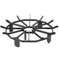 Suport de lemne pentru semineu sau vatra de foc, Vivatechnix diametru 638 mm, Otel, Negru 