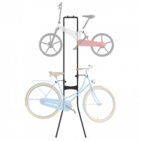 Suport depozitare 2 biciclete, Vivatechnix, de perete, 2070 x 521 x 510 mm, Negru, Inaltime reglabila Suport depozitare 2 biciclete, Vivatechnix, de perete, 2070 x 521 x 510 mm, Negru, Inaltime reglabila
