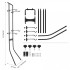 Suport depozitare 2 biciclete, Vivatechnix, de perete, 2070 x 521 x 510 mm, Negru, Inaltime reglabila [4]