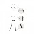 Suport depozitare 2 biciclete, Vivatechnix, de perete, 2070 x 521 x 510 mm, Negru, Inaltime reglabila [5]