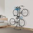 Suport depozitare 4 biciclete, Vivatechnix, de podea, 2050 x 725 x 715 mm, Negru, Inaltime reglabila [6]
