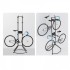 Suport depozitare 4 biciclete, Vivatechnix, de podea, 2050 x 725 x 715 mm, Negru, Inaltime reglabila [7]