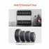 Suport mobil pentru 12 anvelope, 4 x roti, 1585 x 570 x 1520 mm, max 180 kg, 2 rafturi cu inaltime ajustabila, Otel [2]
