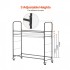 Suport mobil pentru 12 anvelope, 4 x roti, 1585 x 570 x 1520 mm, max 180 kg, 2 rafturi cu inaltime ajustabila, Otel [3]