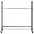 Suport mobil pentru 12 anvelope, 4 x roti, 1585 x 570 x 1520 mm, max 180 kg, 2 rafturi cu inaltime ajustabila, Otel [7]