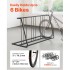 Suport pentru 9 biciclete, Otel carbon, 1200 x 540 x 712 mm, Negru [8]