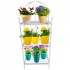 Suport pentru flori Vivatechnix VMD-1061 Alb, 50x30x125 cm, 3 polite, demontabil [2]