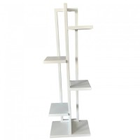 Suport pentru flori Vivatechnix VMD-1062, Alb, 40x20x118 cm, 6 polite