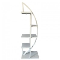 Suport pentru flori Vivatechnix VMD-1063 Arcade, Alb, 50x30x150 cm, 4 polite, demontabil