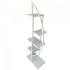 Suport pentru flori Vivatechnix VMD-1063 Arcade, Alb, 50x30x150 cm, 4 polite, demontabil [4]