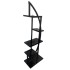 Suport pentru flori Vivatechnix VMD-1071 Arcade, Negru, 50x30x150 cm, 4 polite, demontabil [2]