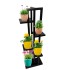 Suport pentru flori Vivatechnix VMD-1072, Negru, 40x20x118 cm, 6 polite [7]