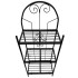 Suport pentru flori Vivatechnix VMD-1073, Negru, 50x30x125 cm, 3 polite, demontabil [4]