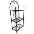Suport pentru flori Vivatechnix VMD-1073, Negru, 50x30x125 cm, 3 polite, demontabil [7]