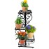 Suport pentru flori Vivatechnix VMD-1074, Negru, 50x22x105 cm, picioare reglabile [4]