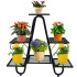 Suport pentru flori Vivatechnix VMD-1075, Negru, 81x22x77 cm, 5 polite [5]