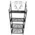 Suport pentru flori Vivatechnix VMD-1076 Negru, 60x30x155 cm,4 polite, demontabil [2]