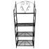 Suport pentru flori Vivatechnix VMD-1076 Negru, 60x30x155 cm,4 polite, demontabil [5]