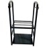 Suport pentru lemne cu 2 polite, Vivatechnix VMD-1027, Metal, Negru, 40x30x74 cm [2]