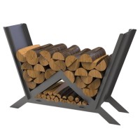 Suport pentru lemne, Krodesign Triangle KRO-1157, dimensiune 900x600x280 mm