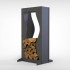 Suport pentru lemne, Krodesign Wave KRO-1154, dimensiune 1100x550x230mm [4]