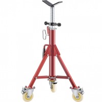 Suport pentru tevi 1/2-12 inch, Portabil, 3 x roti, capacitate 400 kg, Inaltime reglabila 71-131 cm Suport pentru tevi 1/2-12 inch, Portabil, 3 x roti, capacitate 400 kg, Inaltime reglabila 71-131 cm