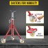 Suport pentru tevi 1/2-12 inch, Portabil, 3 x roti, capacitate 400 kg, Inaltime reglabila 71-131 cm [6]