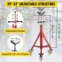 Suport pentru tevi 1/2-12 inch, Portabil, 3 x roti, capacitate 400 kg, Inaltime reglabila 71-131 cm [8]
