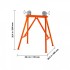 Suport pentru tevi 2-36 inch cu role, Portabil, 680 x 745 x 900 mm, capacitate 1140 kg [4]