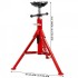 Suport pentru tevi cu cap in V cu 4 role, Portabil, Inaltime reglabila 71-131 cm, capacitate 680 kg [3]