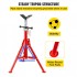 Suport pentru tevi cu cap in V, max 12 inch, Portabil, Inaltime reglabila 71-132 cm, capacitate 2 tone [5]