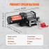 Troliu electric  12V, capacitate 1360 kg, Lungime cablu 12 m, Telecomanda, IP55 [6]