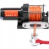 Troliu electric 12V DC, capacitate 1588 kg, Lungime cablu 12 m, Telecomanda fir, IP55, pentru ATV, Franghie sintetica [2]