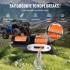 Troliu electric 12V DC, capacitate 1588 kg, Lungime cablu 12 m, Telecomanda fir, IP55, pentru ATV, Franghie sintetica [6]